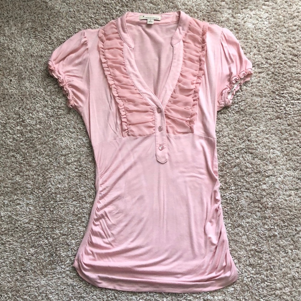 Forever 21 dressy pink shirt size small